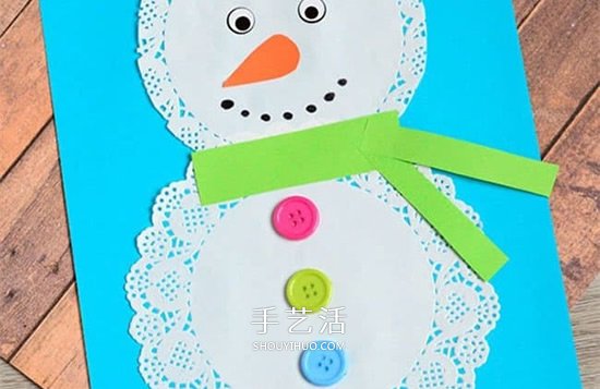 圣誕雪人卡片手工制作 自制卡通圣誕卡片教程 -  rpnrmr.com