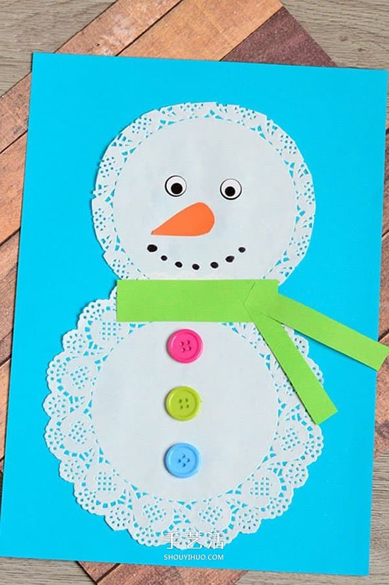 圣誕雪人卡片手工制作 自制卡通圣誕卡片教程 -  rpnrmr.com