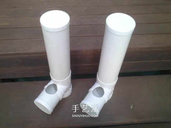 自制T型管道飼料器教程 雞的喂食器做法圖解 -  rpnrmr.com