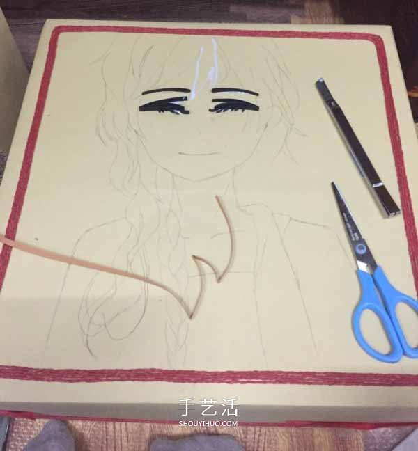 簡單的人物衍紙畫教程 衍紙制作卡通人物圖解 -  rpnrmr.com