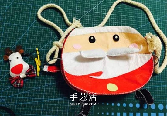 不織布制作圣誕老人包包 布藝卡通圣誕包做法 -  rpnrmr.com