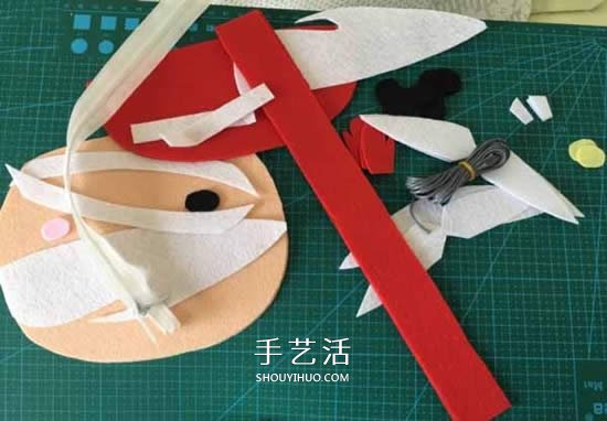 不織布制作圣誕老人包包 布藝卡通圣誕包做法 -  rpnrmr.com
