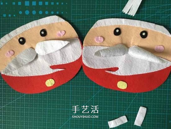 不織布制作圣誕老人包包 布藝卡通圣誕包做法 -  rpnrmr.com