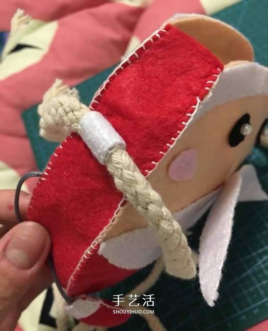 不織布制作圣誕老人包包 布藝卡通圣誕包做法 -  rpnrmr.com