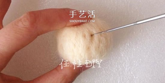 羊毛氈戳圓球的方法 最簡單的基礎(chǔ)教程圖解 -  rpnrmr.com