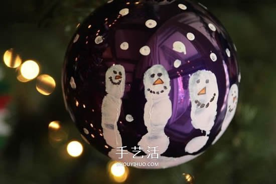 獨(dú)一無(wú)二圣誕球做法 自制雪人圣誕球掛飾教程 -  rpnrmr.com
