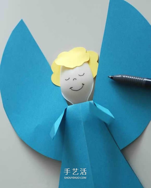一次性勺子做小天使 圣誕節(jié)可愛天使手工制作 -  rpnrmr.com