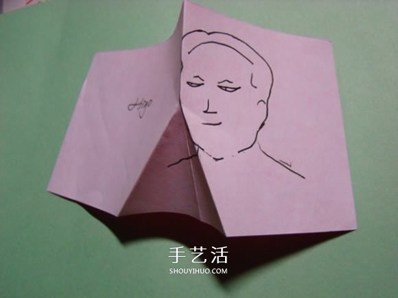 怎么折紙人物頭像圖解 戴帽子的人折法過程 -  rpnrmr.com