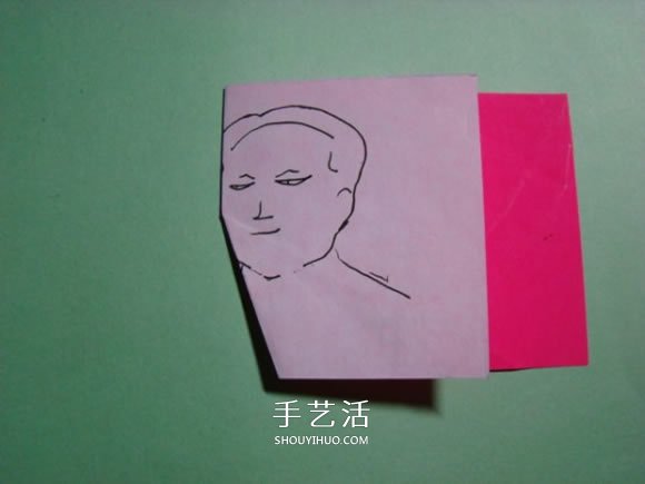 怎么折紙人物頭像圖解 戴帽子的人折法過程 -  rpnrmr.com