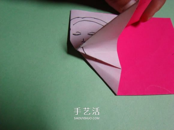 怎么折紙人物頭像圖解 戴帽子的人折法過程 -  rpnrmr.com