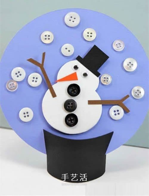 冬天雪人裝飾擺件的做法 卡紙制作雪人裝飾品 -  rpnrmr.com