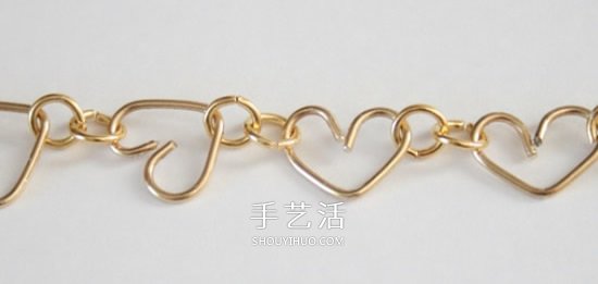 愛心手鏈的制作方法 金屬絲DIY心形手鏈教程 -  rpnrmr.com