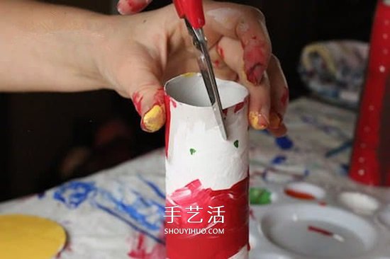 衛(wèi)生紙筒手工制作蠟燭 幼兒園圣誕節(jié)蠟燭做法 -  rpnrmr.com