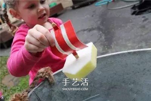 清潔海綿做帆船的方法 幼兒園海綿小船制作 -  rpnrmr.com