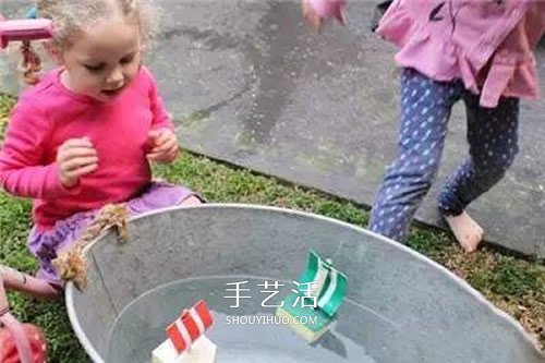 清潔海綿做帆船的方法 幼兒園海綿小船制作 -  rpnrmr.com