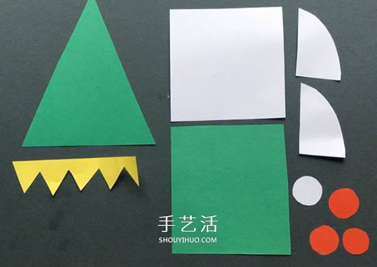 圣誕精靈掛飾手工制作 卡紙剪貼做圣誕小精靈 -  rpnrmr.com