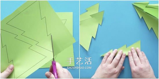 簡(jiǎn)單卡紙圣誕樹(shù)怎么做 可愛(ài)紙圣誕樹(shù)的做法 -  rpnrmr.com