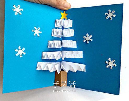 圣誕樹立體賀卡做法 手工立體圣誕樹賀卡制作 -  rpnrmr.com