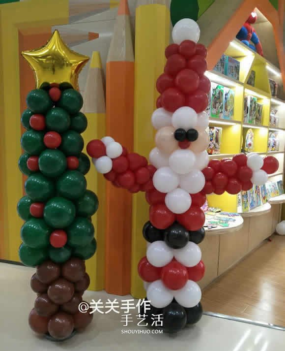 給孩子的圣誕禮物：手拿氣球圣誕老人的做法 -  rpnrmr.com
