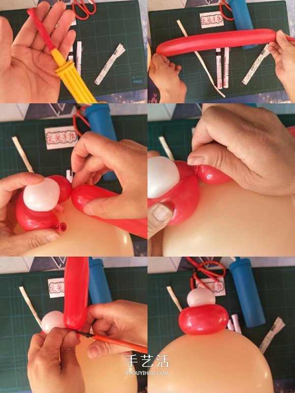 給孩子的圣誕禮物：手拿氣球圣誕老人的做法 -  rpnrmr.com