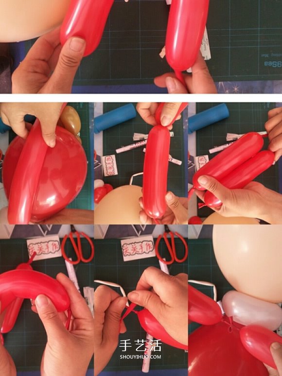 給孩子的圣誕禮物：手拿氣球圣誕老人的做法 -  rpnrmr.com