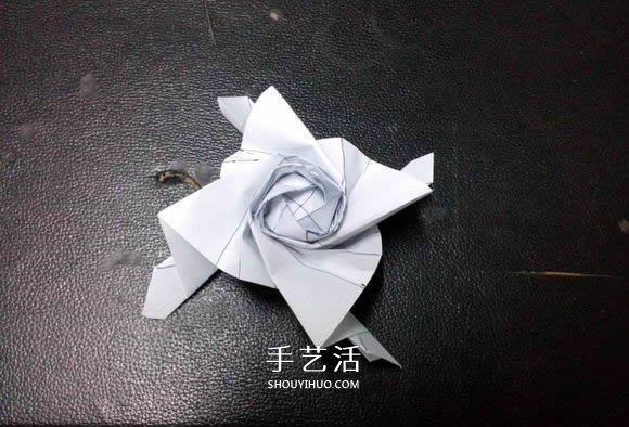妮妮玫瑰的折法圖解 手工漂亮紙玫瑰折紙步驟 -  rpnrmr.com