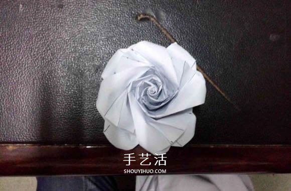 妮妮玫瑰的折法圖解 手工漂亮紙玫瑰折紙步驟 -  rpnrmr.com