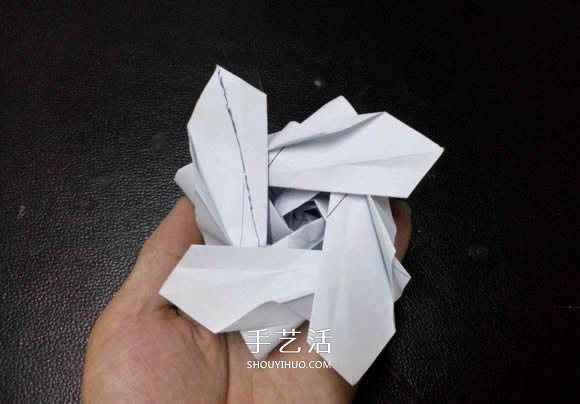 妮妮玫瑰的折法圖解 手工漂亮紙玫瑰折紙步驟 -  rpnrmr.com