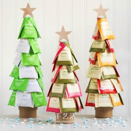 內(nèi)藏禮物的圣誕樹DIY 創(chuàng)意紙杯圣誕樹制作 -  rpnrmr.com