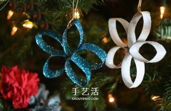 衛(wèi)生紙筒廢物利用 手工制作圣誕樹掛飾方法 -  rpnrmr.com