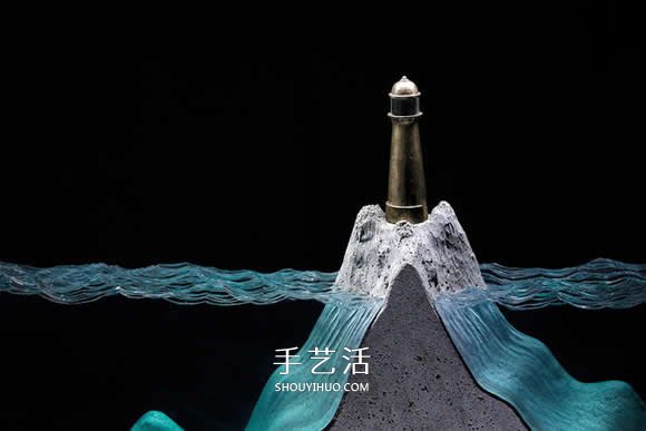 利用手工切割玻璃 模擬出澄澈的水中世界 -  rpnrmr.com