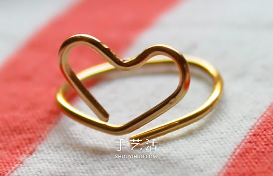 送女友的小禮物 利用金屬絲做一枚愛心戒指 -  rpnrmr.com