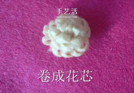 簡單毛氈布花手工制作 粘貼到發(fā)箍上做裝飾 -  rpnrmr.com
