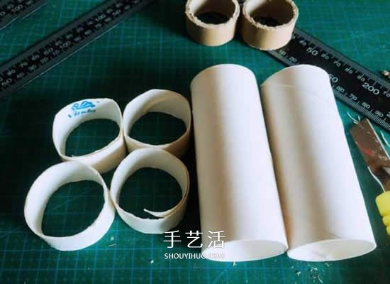 卷紙筒廢物利用 和紙花一起做漂亮圣誕花環(huán) -  rpnrmr.com