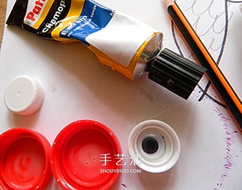 奶粉罐蓋子的廢物利用 手工制作可愛貓頭鷹 -  rpnrmr.com