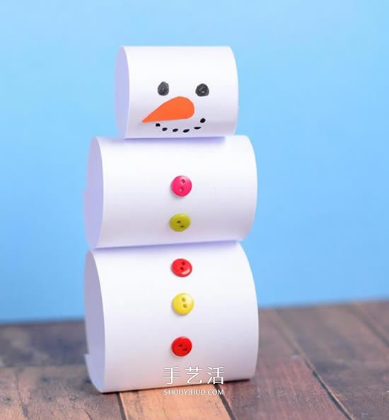 幼兒園手工小制作 簡(jiǎn)單做可愛(ài)的立體雪人教程 -  rpnrmr.com