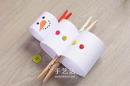 幼兒園手工小制作 簡(jiǎn)單做可愛(ài)的立體雪人教程 -  rpnrmr.com