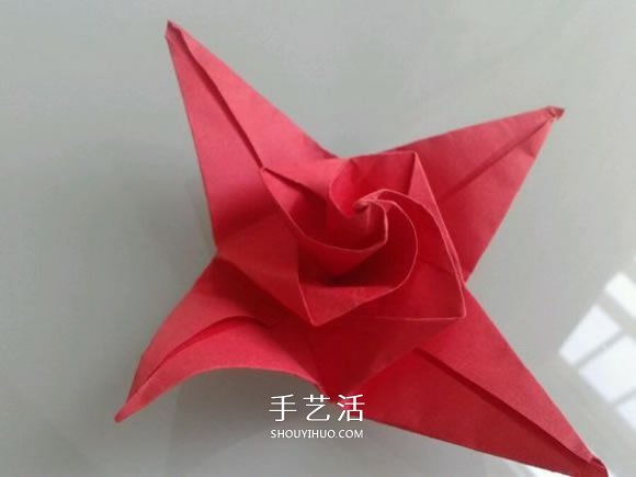 折紙花的教程之漂亮雙繽玫瑰的折法圖解 -  rpnrmr.com