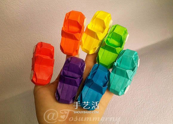 折紙汽車的詳細(xì)教程 折一輛帥氣的敞篷車圖解 -  rpnrmr.com