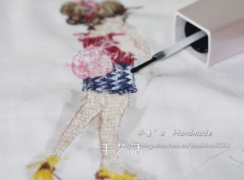 手工刺繡布藝書簽制作 可愛的小女孩書簽DIY -  rpnrmr.com