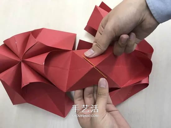 元旦新年小手工 折紙制作漂亮的紙燈籠圖解 -  rpnrmr.com