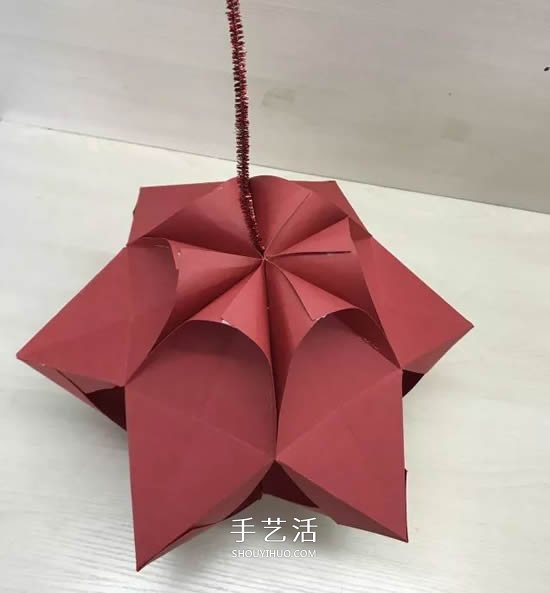 元旦新年小手工 折紙制作漂亮的紙燈籠圖解 -  rpnrmr.com