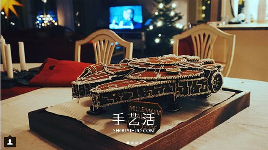 圣誕節(jié)傳統(tǒng)的姜餅屋 轉(zhuǎn)變成星際大戰(zhàn)風(fēng)戰(zhàn)艦 -  rpnrmr.com