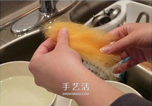 羊毛氈插花裝飾品DIY 只要把羊毛搓成球就可以 -  rpnrmr.com