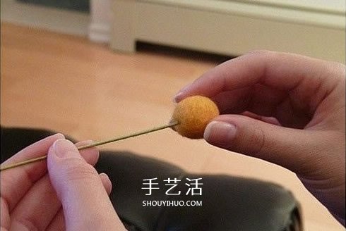 羊毛氈插花裝飾品DIY 只要把羊毛搓成球就可以 -  rpnrmr.com