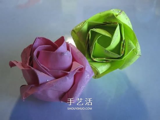 原創(chuàng)紙玫瑰花的折紙圖解 步驟過程非常詳細(xì) -  rpnrmr.com