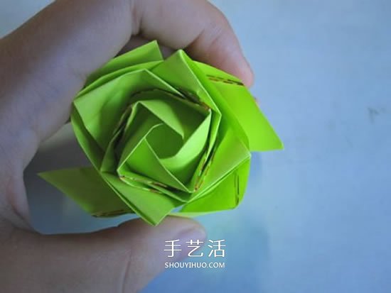 原創(chuàng)紙玫瑰花的折紙圖解 步驟過程非常詳細(xì) -  rpnrmr.com