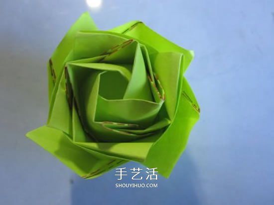 原創(chuàng)紙玫瑰花的折紙圖解 步驟過程非常詳細(xì) -  rpnrmr.com
