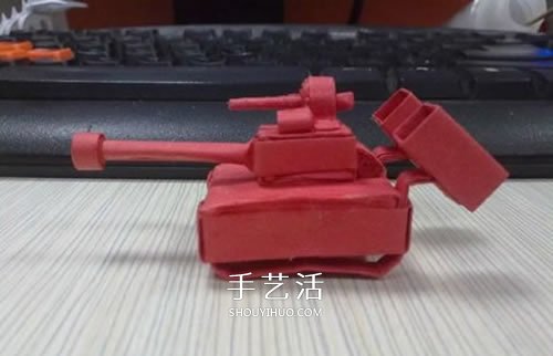 小紙盒子廢物利用 手工制作可愛的坦克模型 -  rpnrmr.com