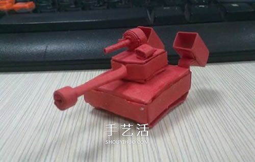 小紙盒子廢物利用 手工制作可愛的坦克模型 -  rpnrmr.com